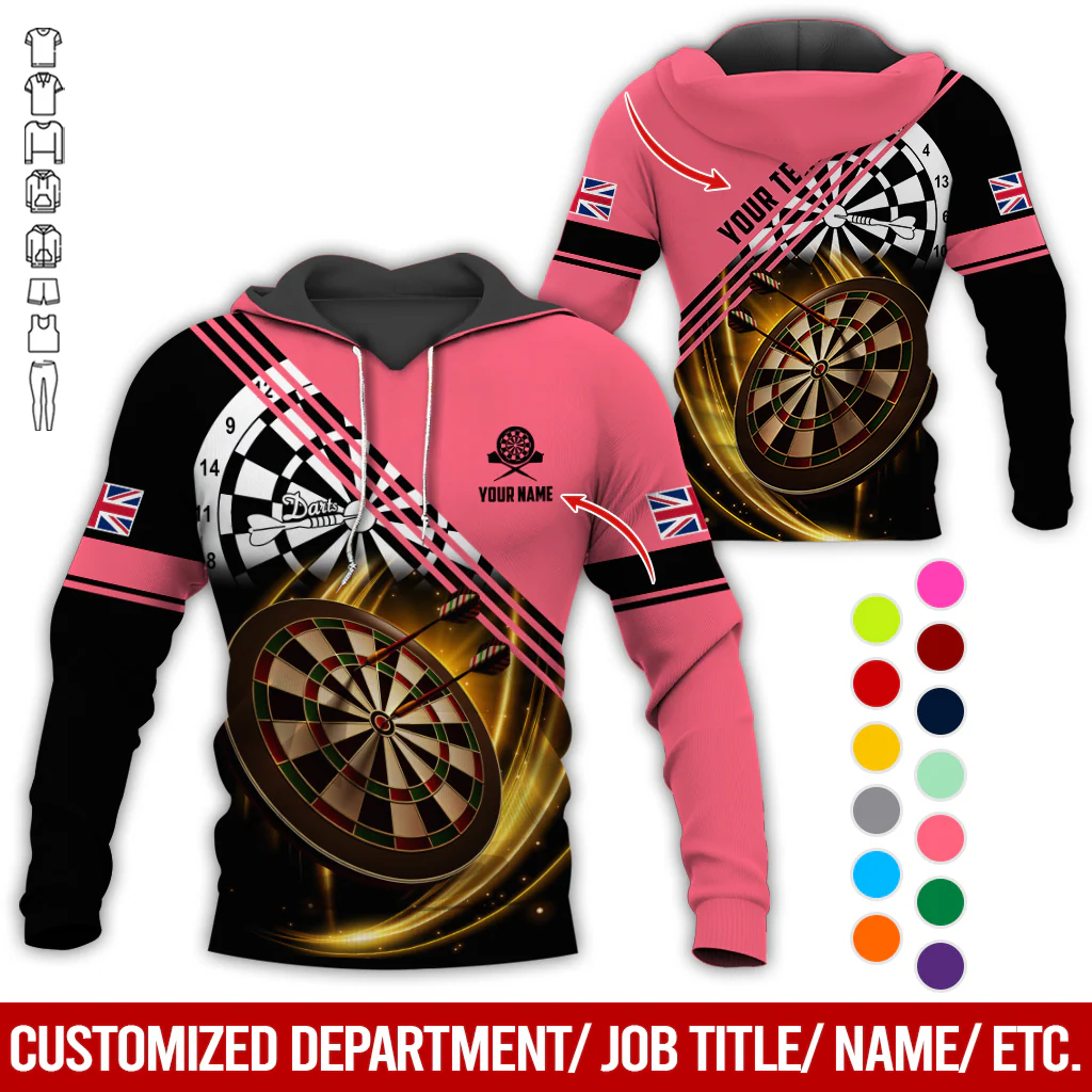 Customized Flag Darts Premium Hoodie, Personalized National Flag & Darts Pattern Hoodie For Men & Women, Perfect Gift For Darts Lovers, Friend, Family - Image 11
