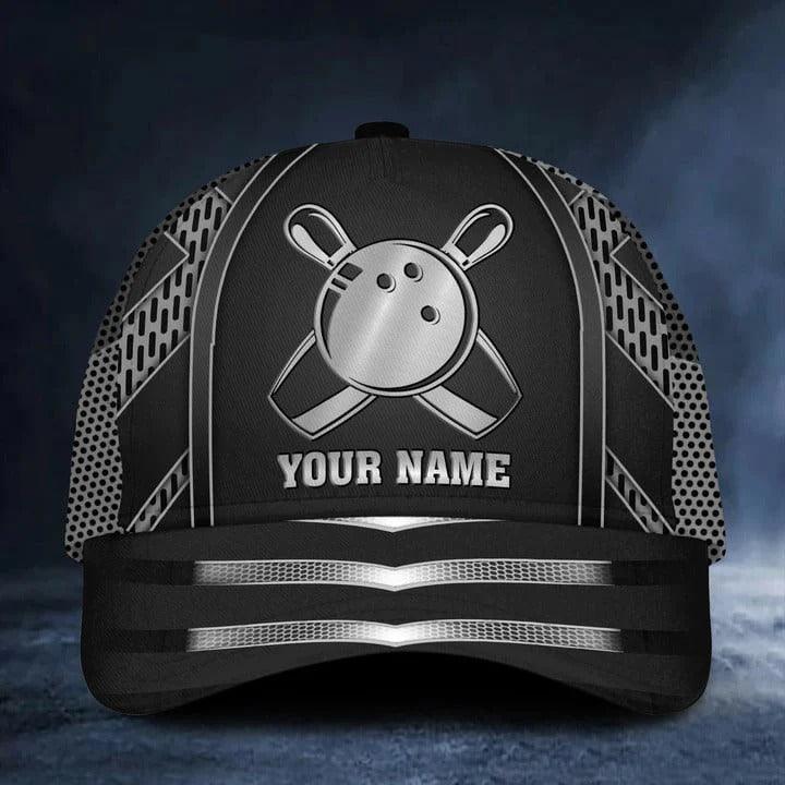Customized Name Bowling Classic Cap, Personalized Name Bowling Classic Cap, Bowling Hat For Men - Perfect Gift For Bowling Lovers, Bowlers - Image 3