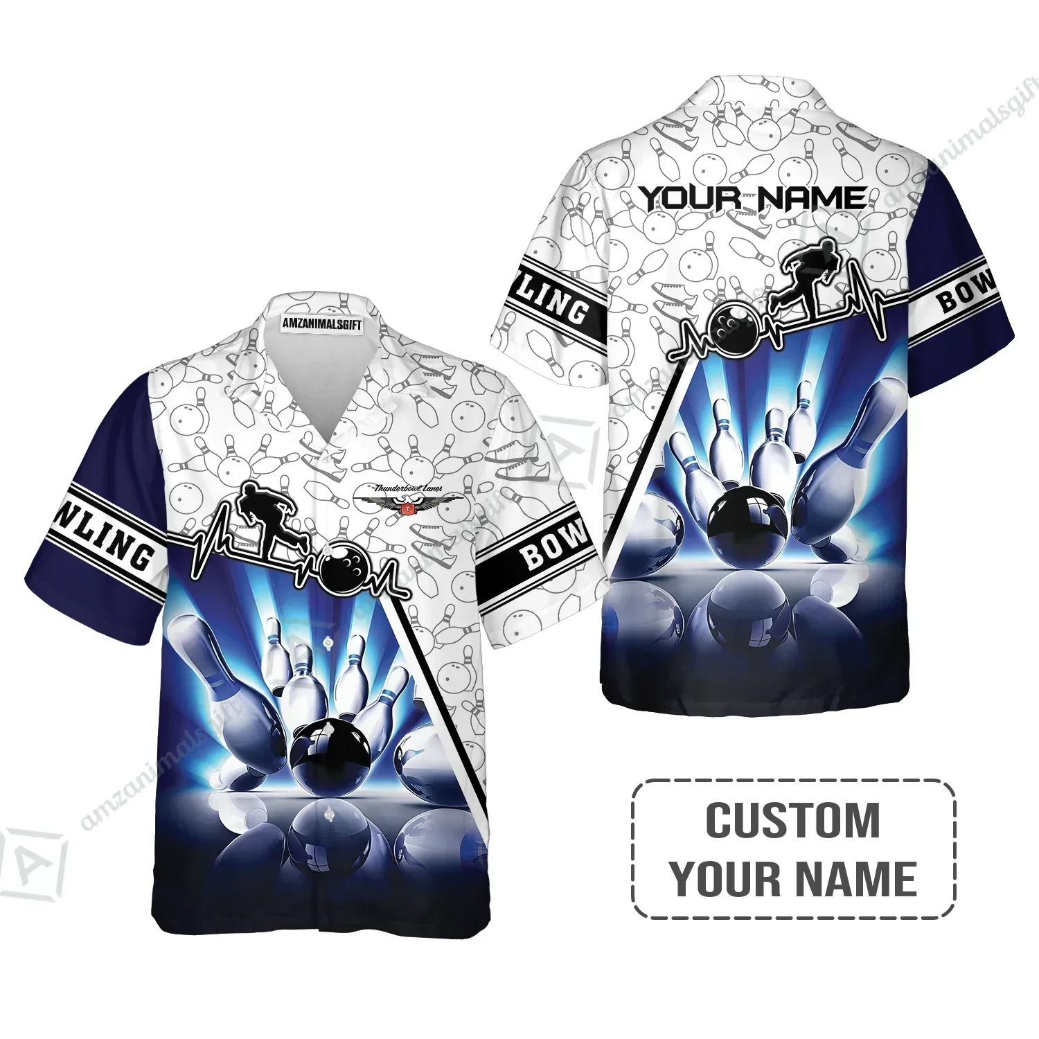 Customized Name Bowling Hoodies, Thunderbowl Lanes Unique Bowling Shirt For Men Women, Perfect Gift For Bowling Lovers, Bowlers - Image 5