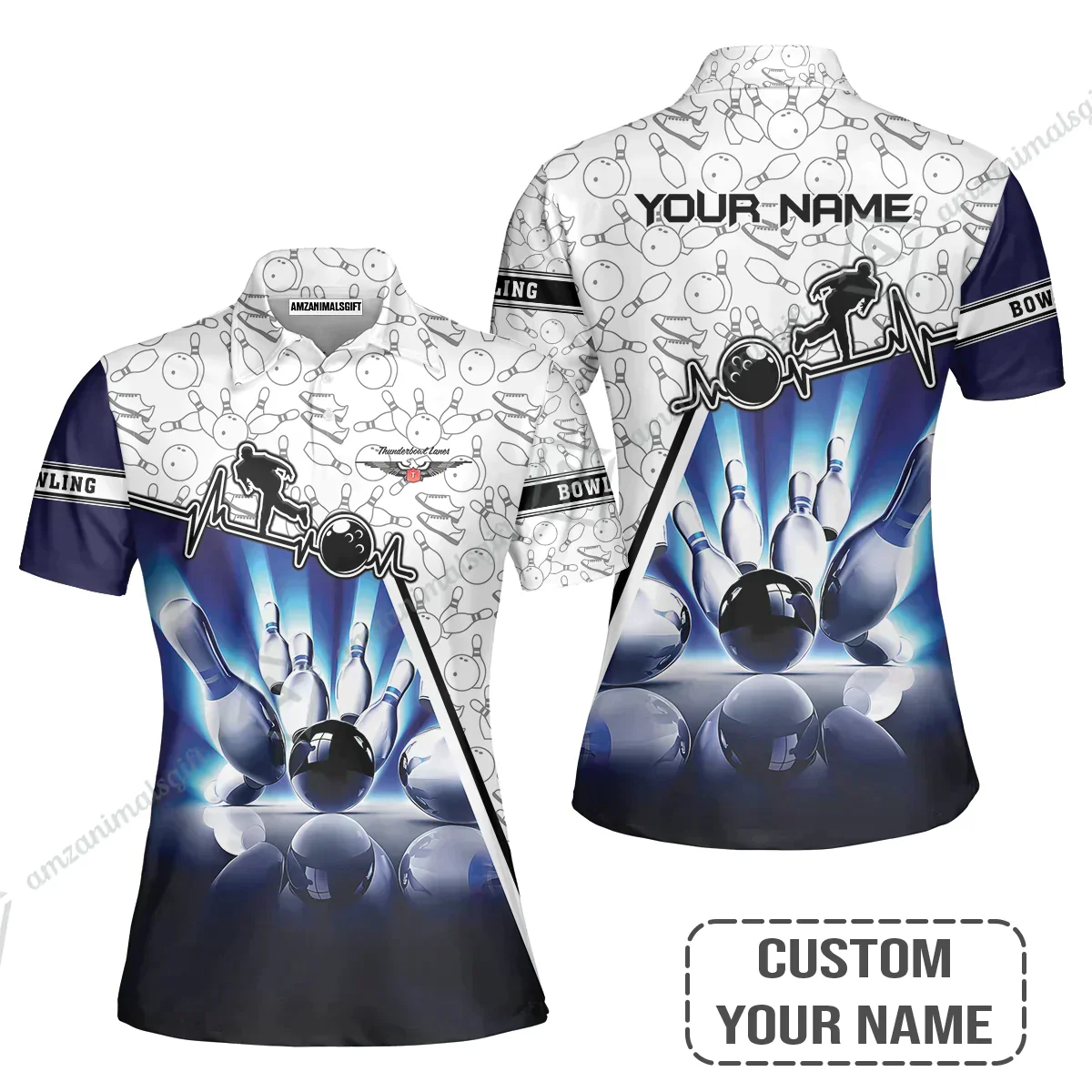 Customized Name Bowling Hoodies, Thunderbowl Lanes Unique Bowling Shirt For Men Women, Perfect Gift For Bowling Lovers, Bowlers - Image 7