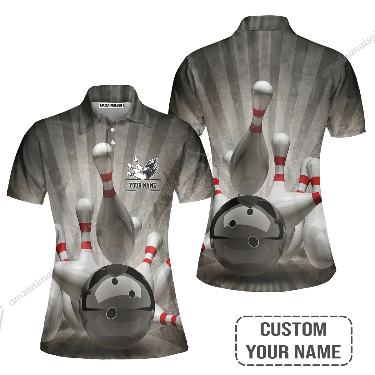 Customized Name Bowling Jersey, Bowling Apparel For Men And Women, Bowling Team - Perfect Outfit For Bowling Lovers, Bowlers - Image 4