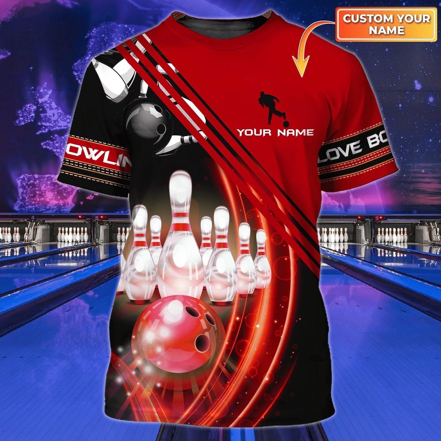 Customized Name Bowling T Shirt, Personalized Bowling National Day Gift Bowling Player Uniforms For Men And Women - Best Gift For Bowling Lovers - Image 7