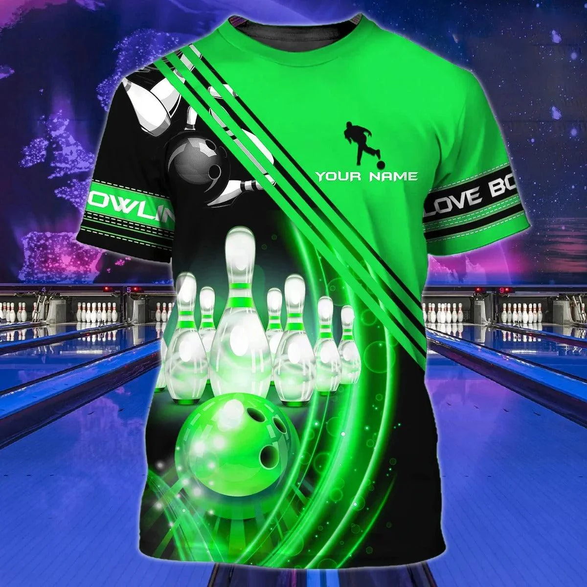 Customized Name Bowling T Shirt, Personalized Bowling Shirt For Men And Women - Perfect Gift For Bowling Team Uniform, Bowlers, Bowling Lover. - Image 4