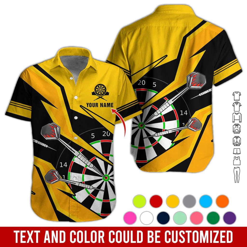 Customized Name Darts Hawaiian Shirt, Personalized Name Darts Hawaiian Shirts - Gift For Darts Lovers, Darts Players Uniforms - Image 5