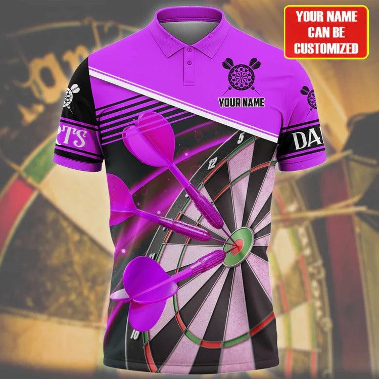 Customized Name Darts Polo Shirt, Best Darts Player Gift, Personalized Name Polo Shirt For Men - Perfect Gift For Darts Lovers, Darts Players - Image 2