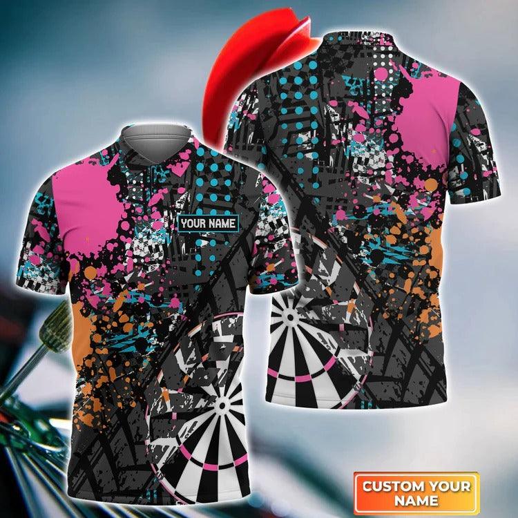 Customized Name Darts Polo Shirt, Darts, Personalized Name Polo Shirt For Men - Perfect Gift For Darts Lovers, Darts Players