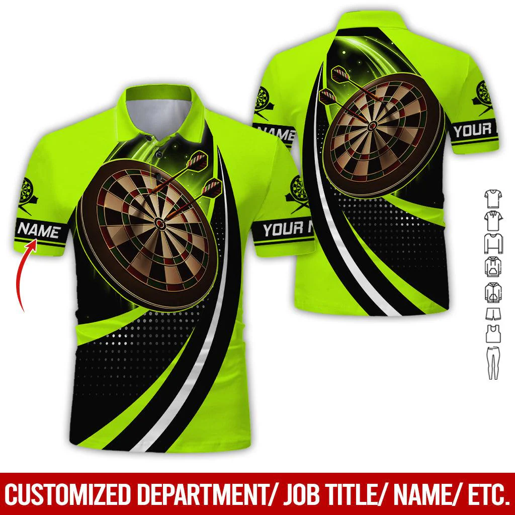 Customized Name Darts Polo Shirt, Darts Team Personalized Darts Polo Shirt For Men - Perfect Gift For Darts Lovers, Darts Players