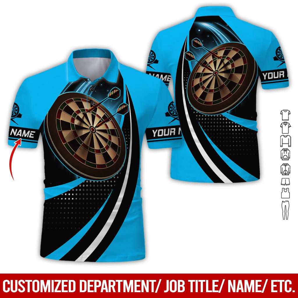 Customized Name Darts Polo Shirt, Darts Team Personalized Darts Polo Shirt For Men - Perfect Gift For Darts Lovers, Darts Players - Image 2