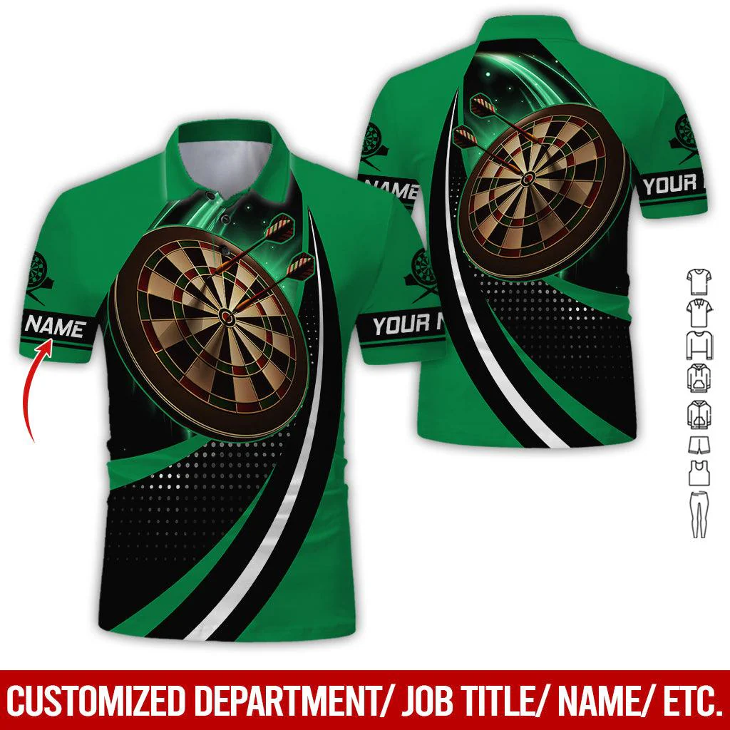 Customized Name Darts Polo Shirt, Darts Team Personalized Darts Polo Shirt For Men - Perfect Gift For Darts Lovers, Darts Players - Image 4