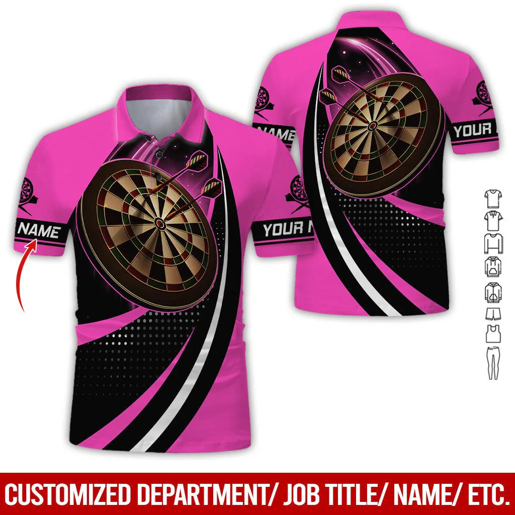 Customized Name Darts Polo Shirt, Darts Team Personalized Darts Polo Shirt For Men - Perfect Gift For Darts Lovers, Darts Players - Image 6