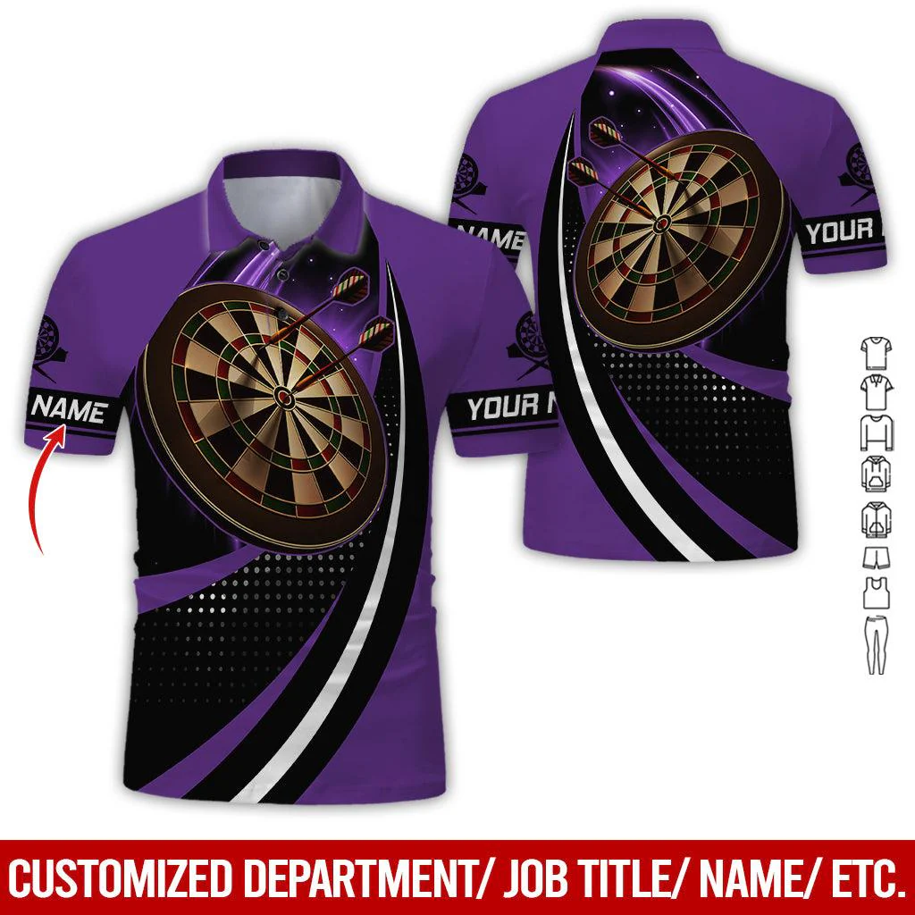 Customized Name Darts Polo Shirt, Darts Team Personalized Darts Polo Shirt For Men - Perfect Gift For Darts Lovers, Darts Players - Image 8