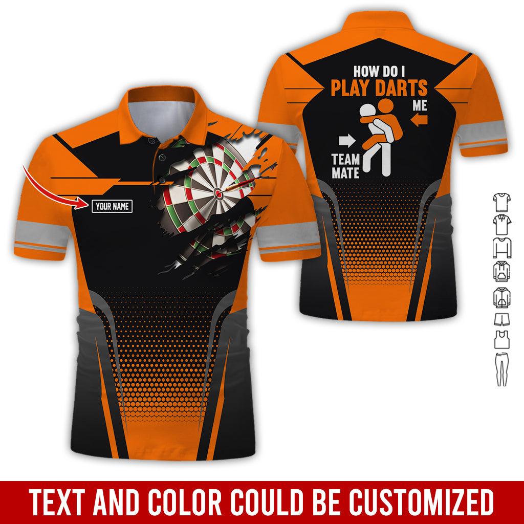 Customized Name Darts Polo Shirt, How Do I Play Darts Personalized Name Uniforms Polo Shirt For Men - Perfect Gift For Darts Lovers, Darts Team Players - Image 7