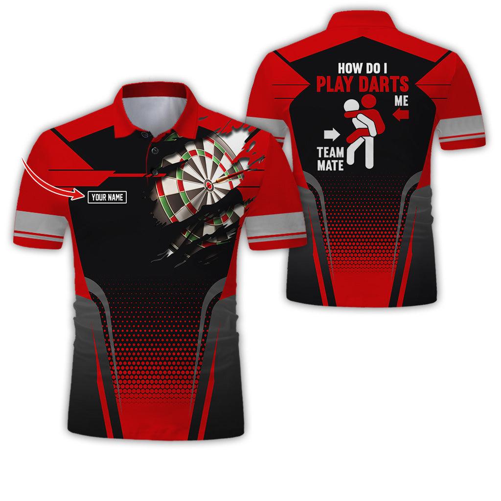 Customized Name Darts Polo Shirt, How Do I Play Darts Personalized Name Uniforms Polo Shirt For Men - Perfect Gift For Darts Lovers, Darts Team Players - Image 8