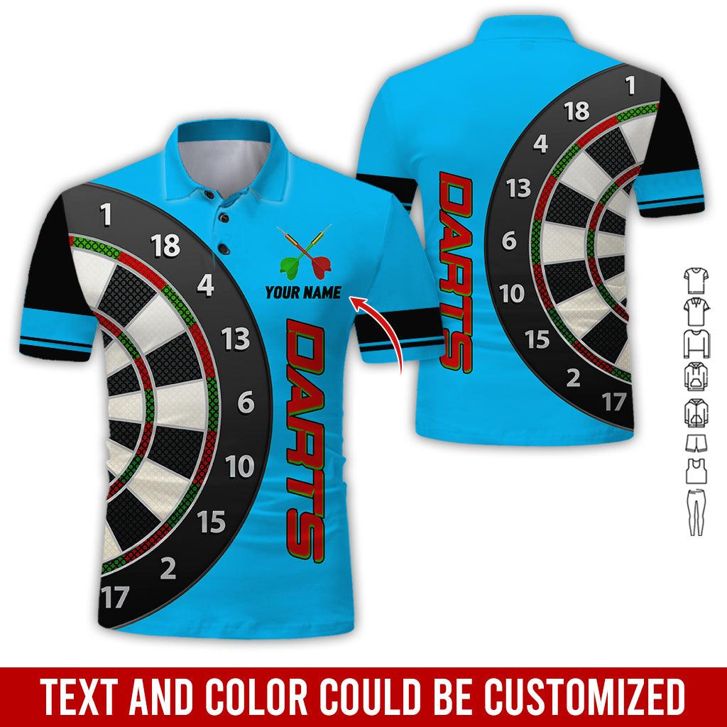 Customized Name Darts Polo Shirt, Personalized Name Darts Is My Love Polo Shirt For Men - Perfect Gift For Darts Lovers, Darts Players - Image 5