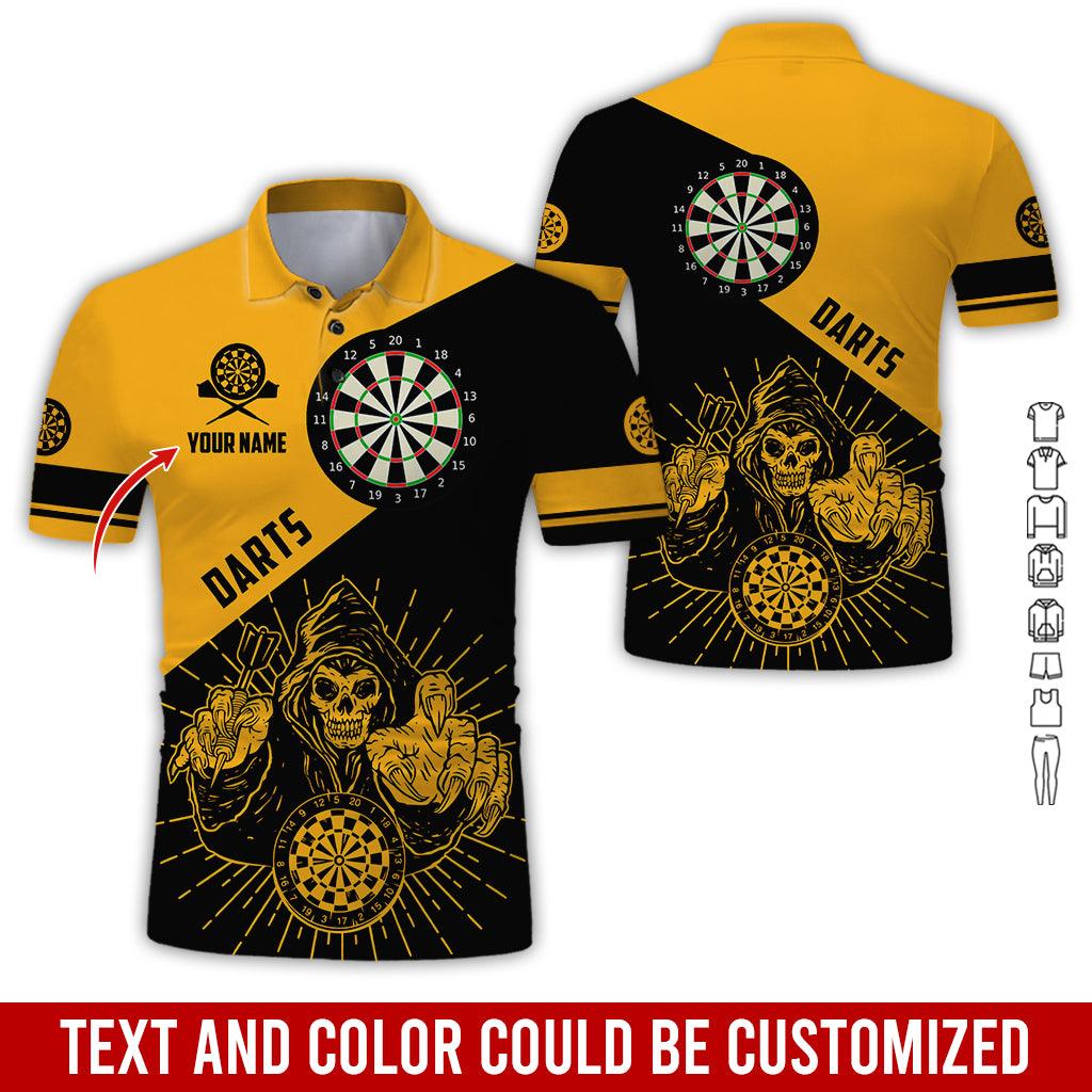 Customized Name Darts Polo Shirt, Personalized Name Death Darts Polo Shirt For Men - Perfect Gift For Darts Lovers, Darts Players - Image 4