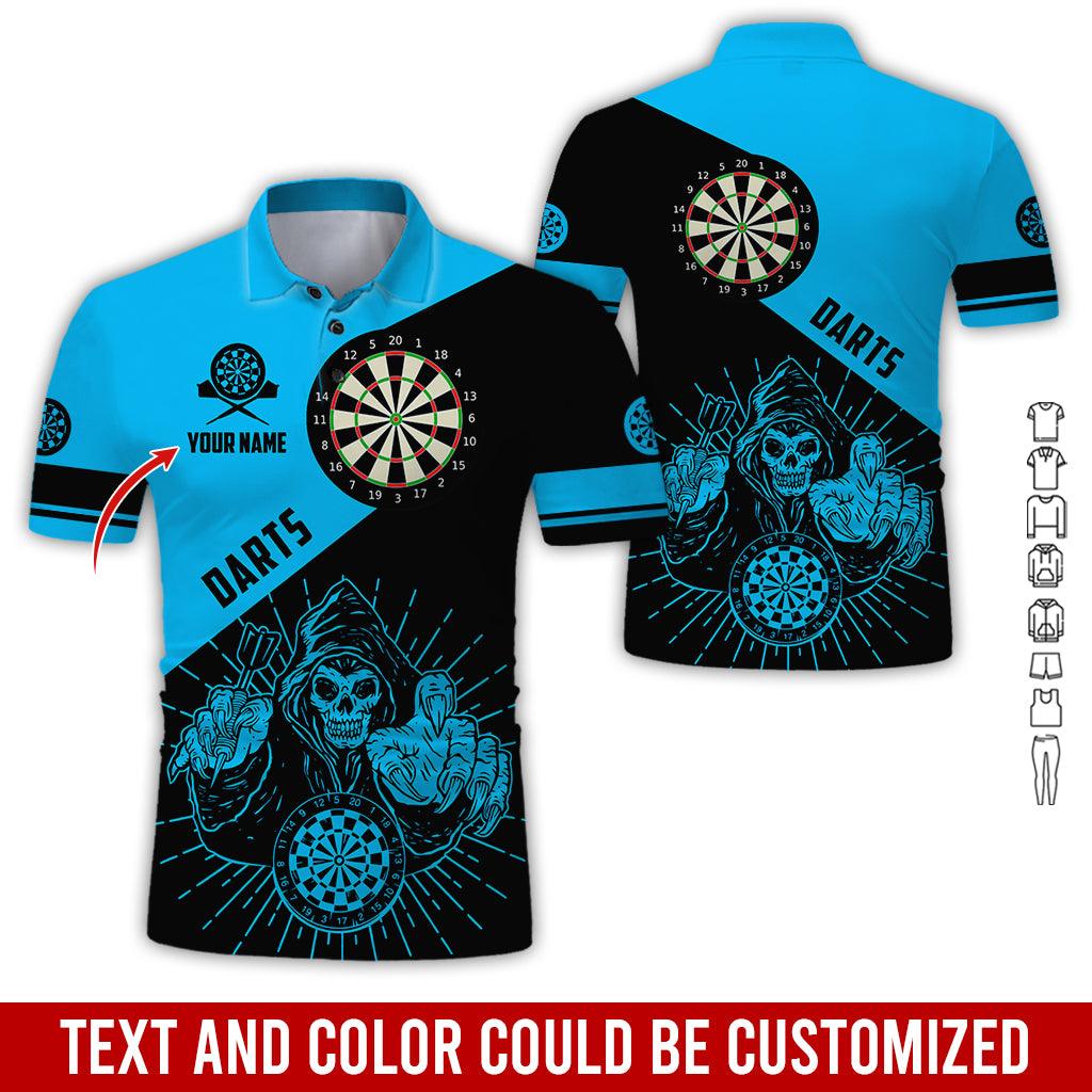 Customized Name Darts Polo Shirt, Personalized Name Death Darts Polo Shirt For Men - Perfect Gift For Darts Lovers, Darts Players - Image 5