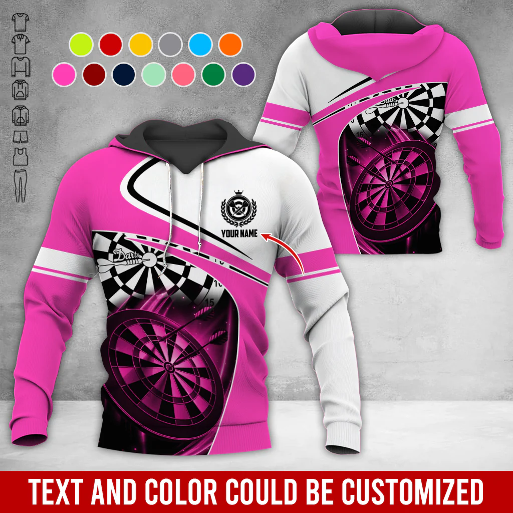 Customized Name Darts Premium Hoodie, Darts Is My Life White Hoodie, Perfect Gift For Darts Lovers, Friend, Family - Image 10