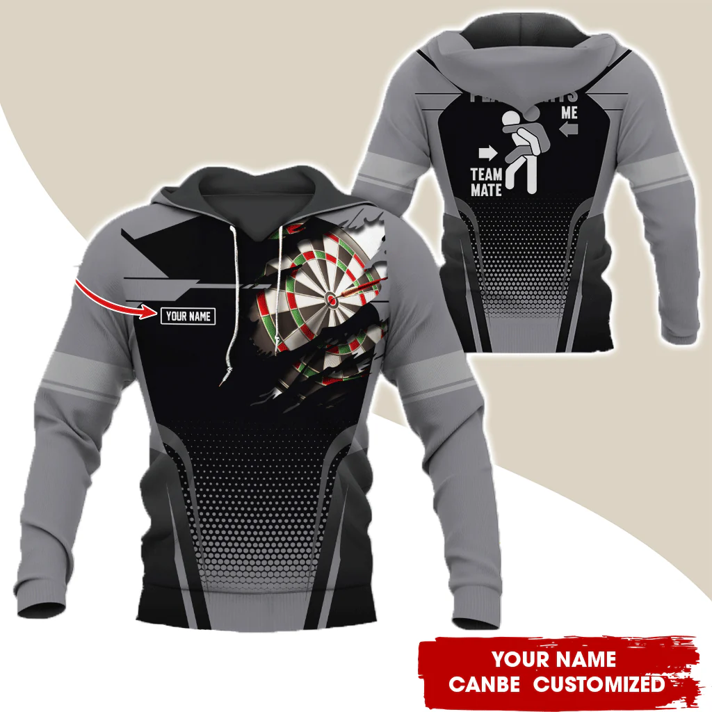 Customized Name Darts Premium Hoodie, How Do I Play Darts Hoodie For Men & Women, Perfect Gift For Darts Lovers, Friend, Family - Image 2
