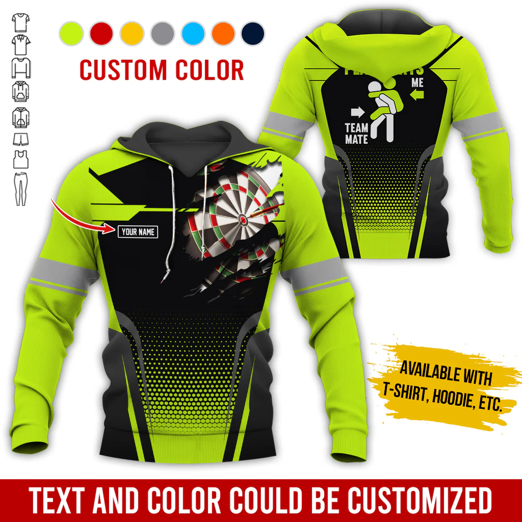 Customized Name Darts Premium Hoodie, How Do I Play Darts Hoodie For Men & Women, Perfect Gift For Darts Lovers, Friend, Family - Image 3