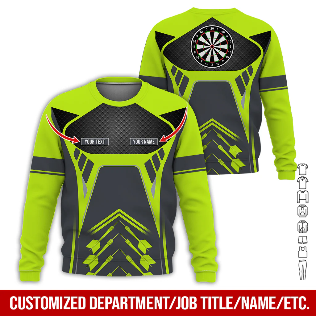 Customized Name Darts Sweatshirt, Personalize your style with our custom name darts Sweatshirt For Darts Lovers, Friend, Family - Image 6