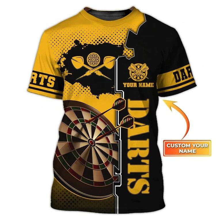 Customized Name Darts T Shirt, Personalized Name Darts T Shirt For Men - Perfect Gift For Darts Lovers, Darts Players - Image 3