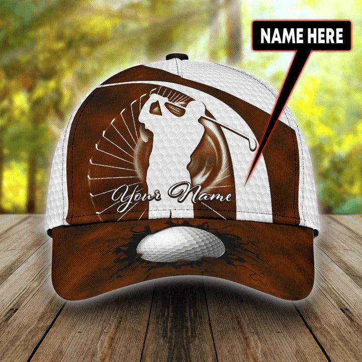Customized Name Goft Classic Cap, Personalized Name Golf Classic Cap, Golf Brown Color Golf For Men - Perfect Gift For Golf Lovers, Golfers - Image 5