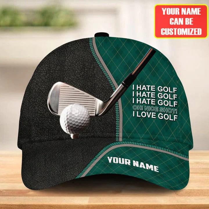 Customized Name Golf Classic Cap, Personalized Name Golf Classic Cap, Love Golf Funny Hat For Men - Perfect Gift For Golf Lovers, Golfers