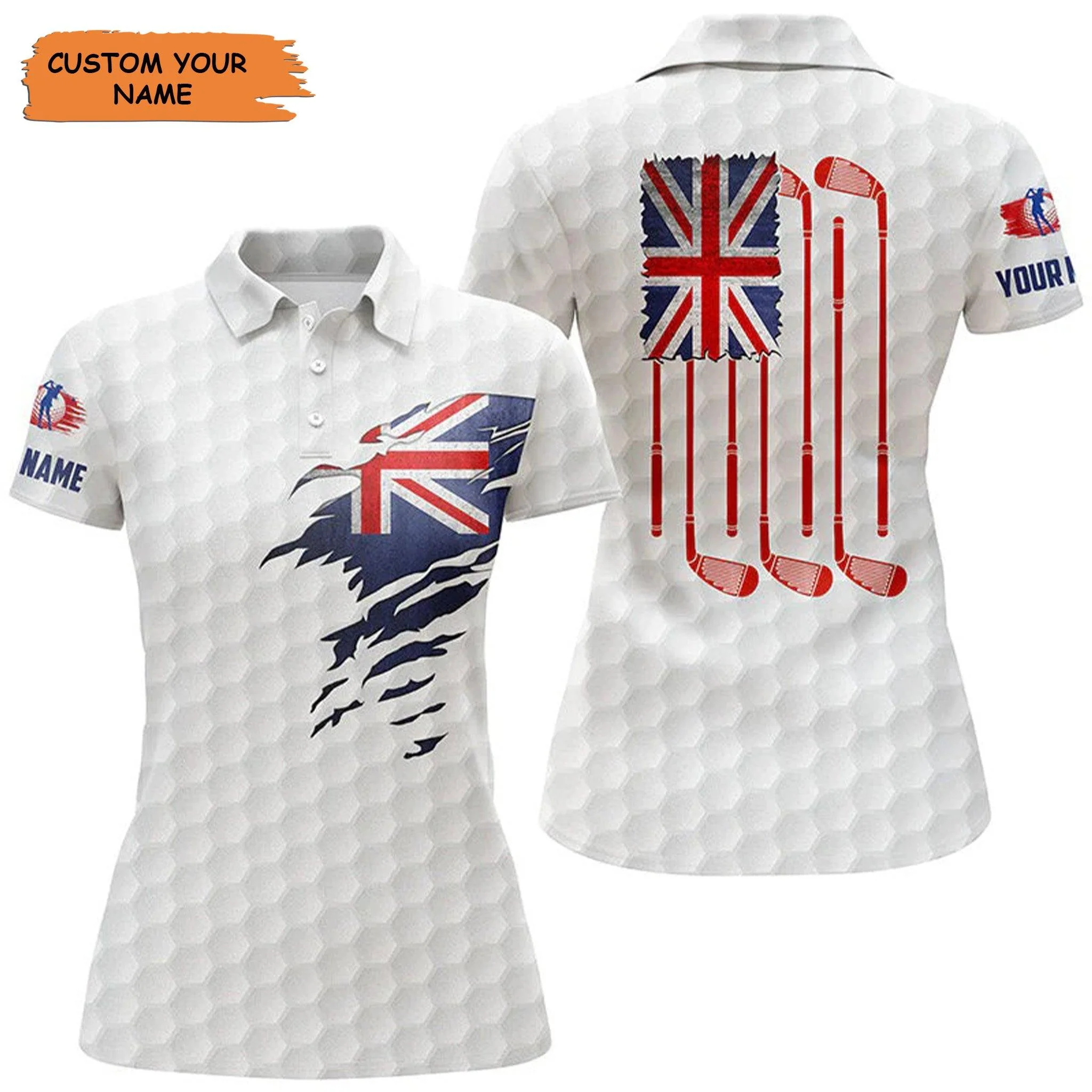 Customized Name Golf Women Polo Shirts, New Zealand Flag Patriot Personalized Vintage Golf Clubs Shirt - Perfect Gift For Ladies, Golf Lovers, Golfers