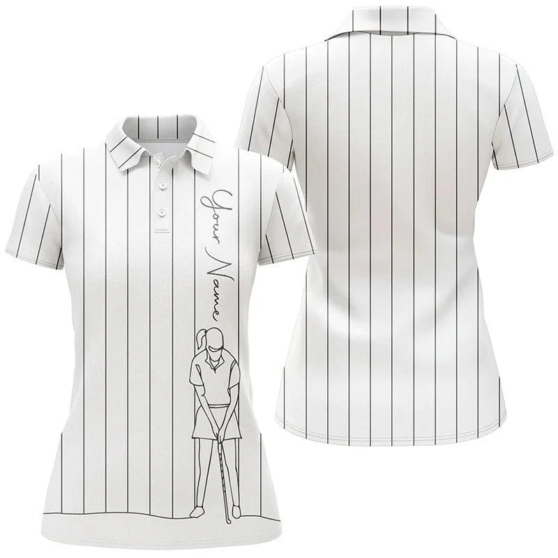 Customized Name Golf Women Polo Shirts, Personalized Golf Polo Shirts For Women, Golf Tops Women - Perfect Gift For Ladies, Golfers, Golf Lovers - Image 4