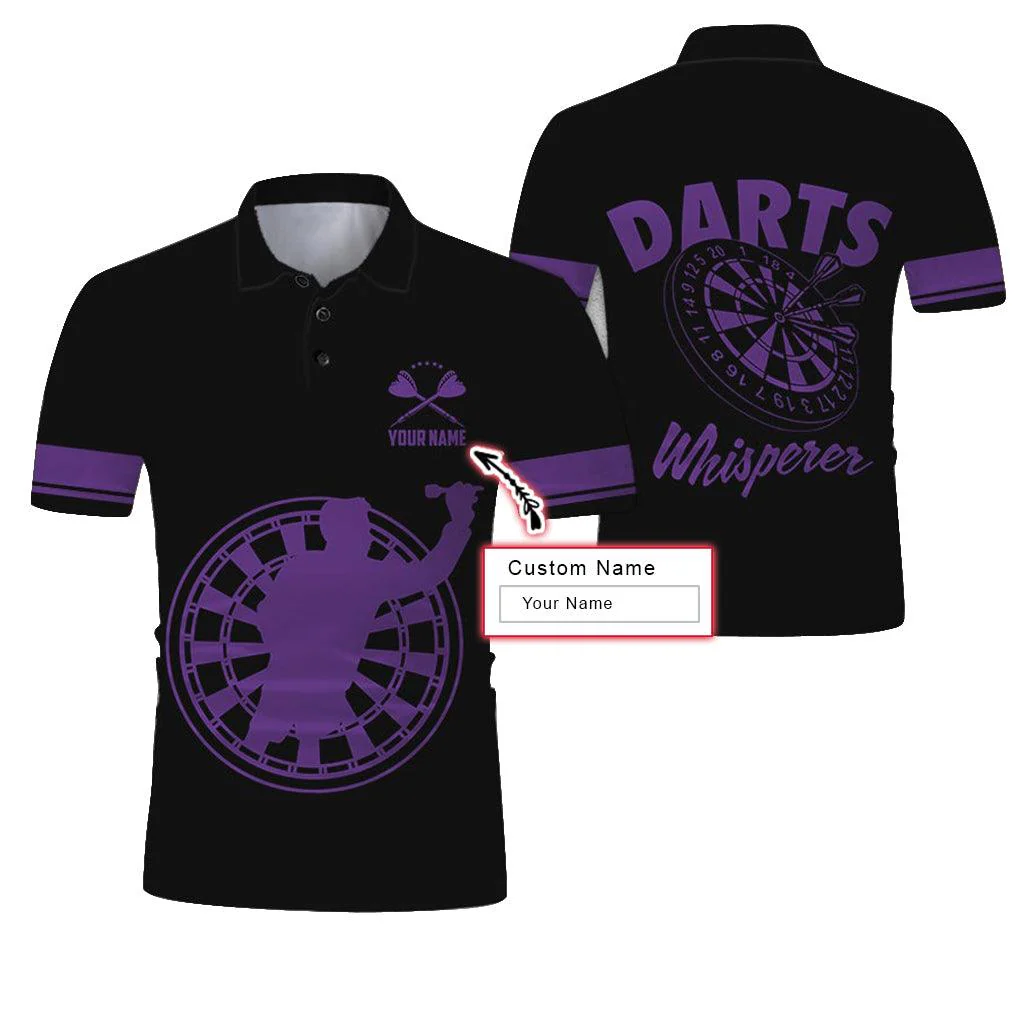 Customized Name Polo Shirt, Darts Whisperer Personalized Name Darts Uniforms Polo Shirt For Men - Perfect Gift For Darts Lovers, Darts Players - Image 10
