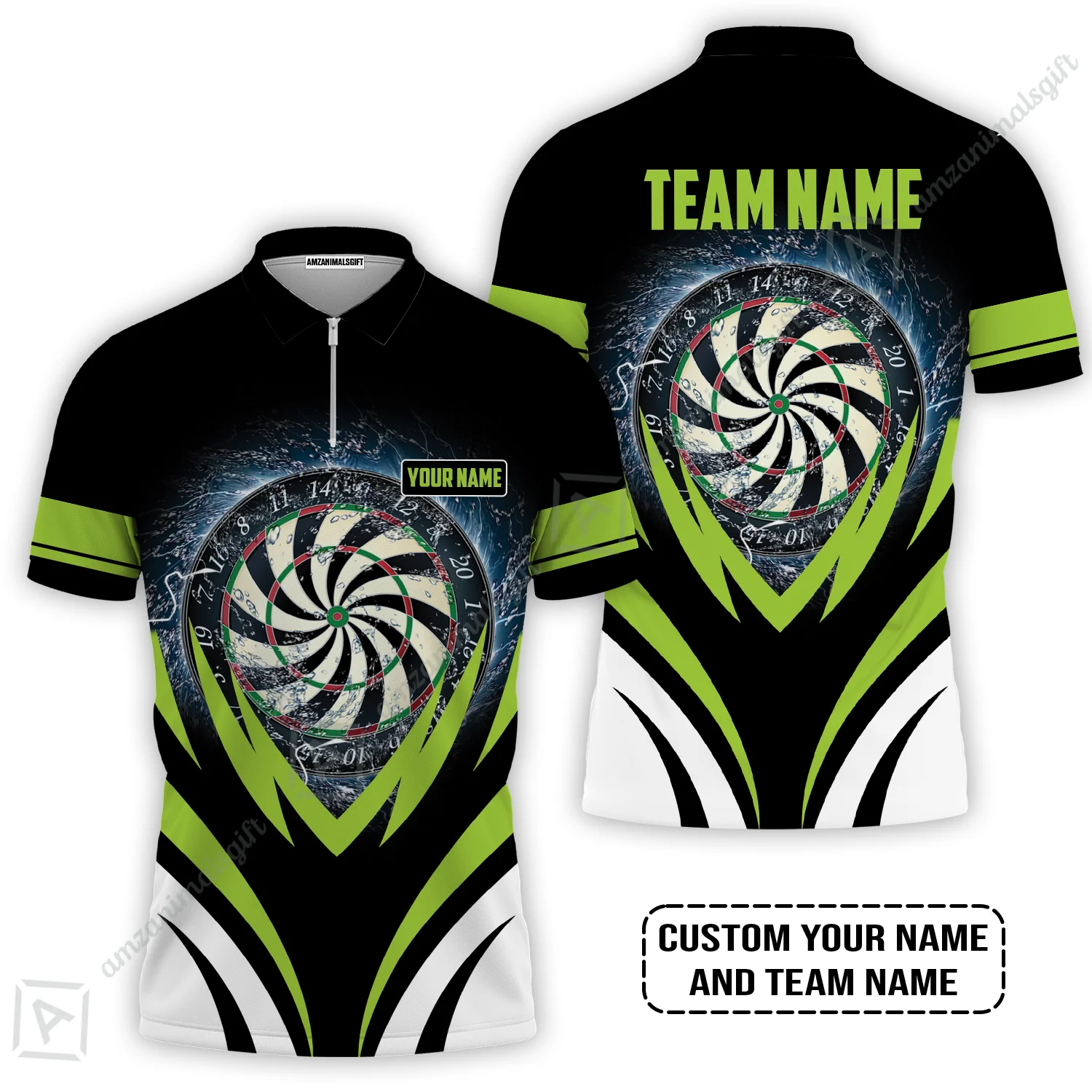 Customized Name & Team Name Darts T-Shirt, Darts In Tornado Personalized Darts T-Shirt - Image 5