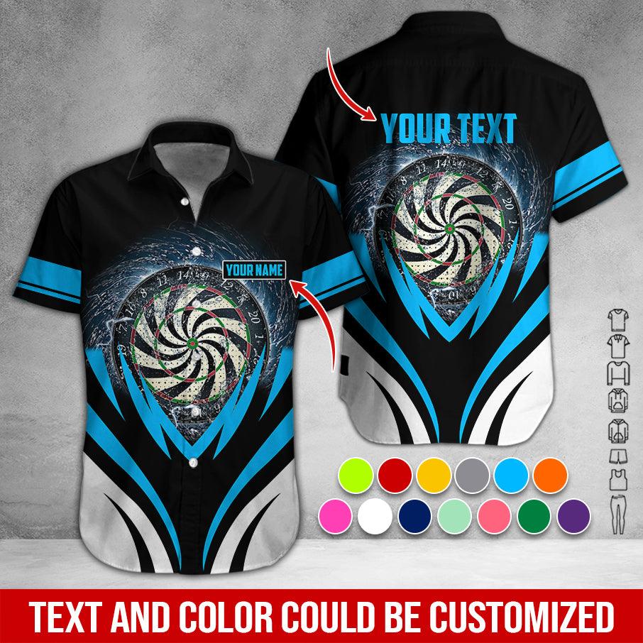 Customized Name & Text Darts Hawaiian Shirt, Darts In Tornado Personalized Darts Hawaiian Shirts - Gift For Darts Lovers, Darts Players Uniforms - Image 11