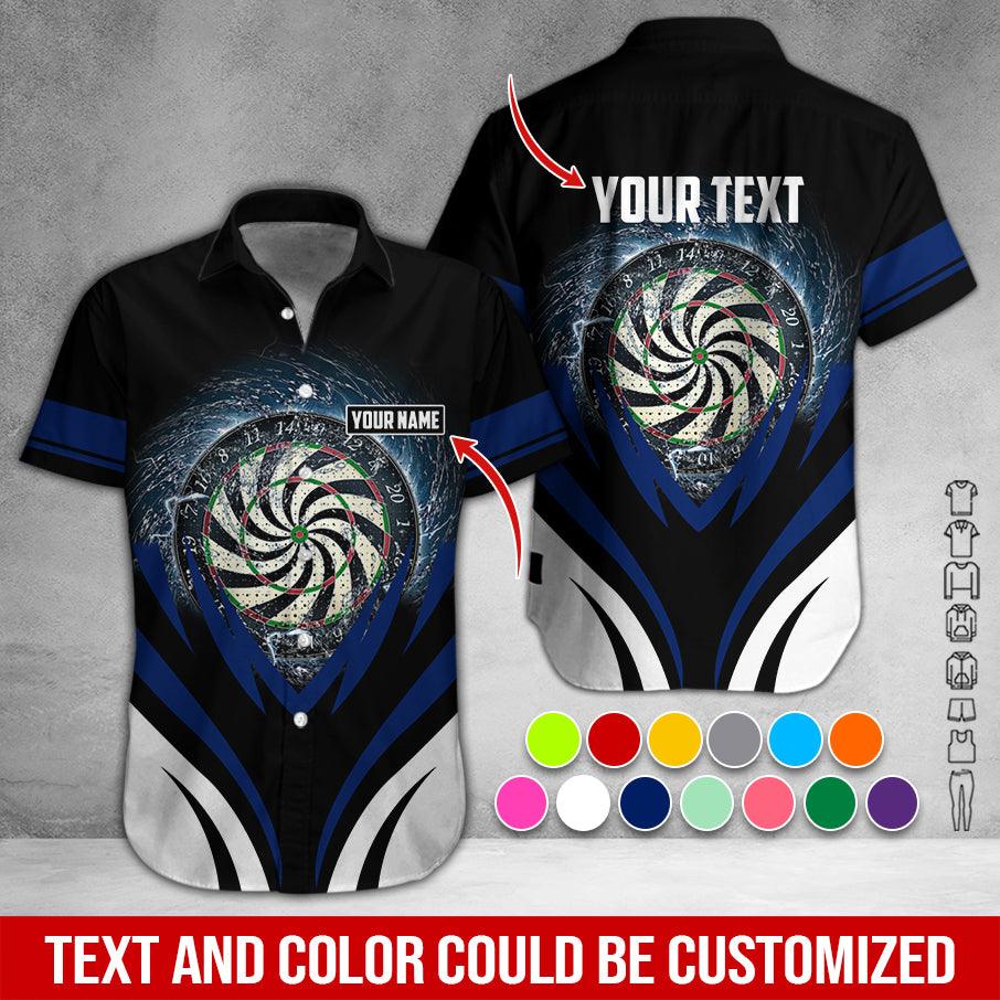 Customized Name & Text Darts Hawaiian Shirt, Darts In Tornado Personalized Darts Hawaiian Shirts - Gift For Darts Lovers, Darts Players Uniforms - Image 8