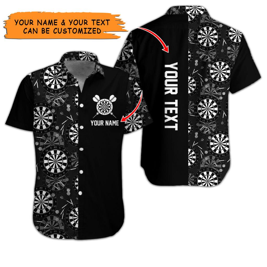 Customized Name & Text Darts Hawaiian Shirt, I Love Darts Personalized Darts Hawaiian Shirts - Gift For Darts Lovers, Darts Players Uniforms - Image 2