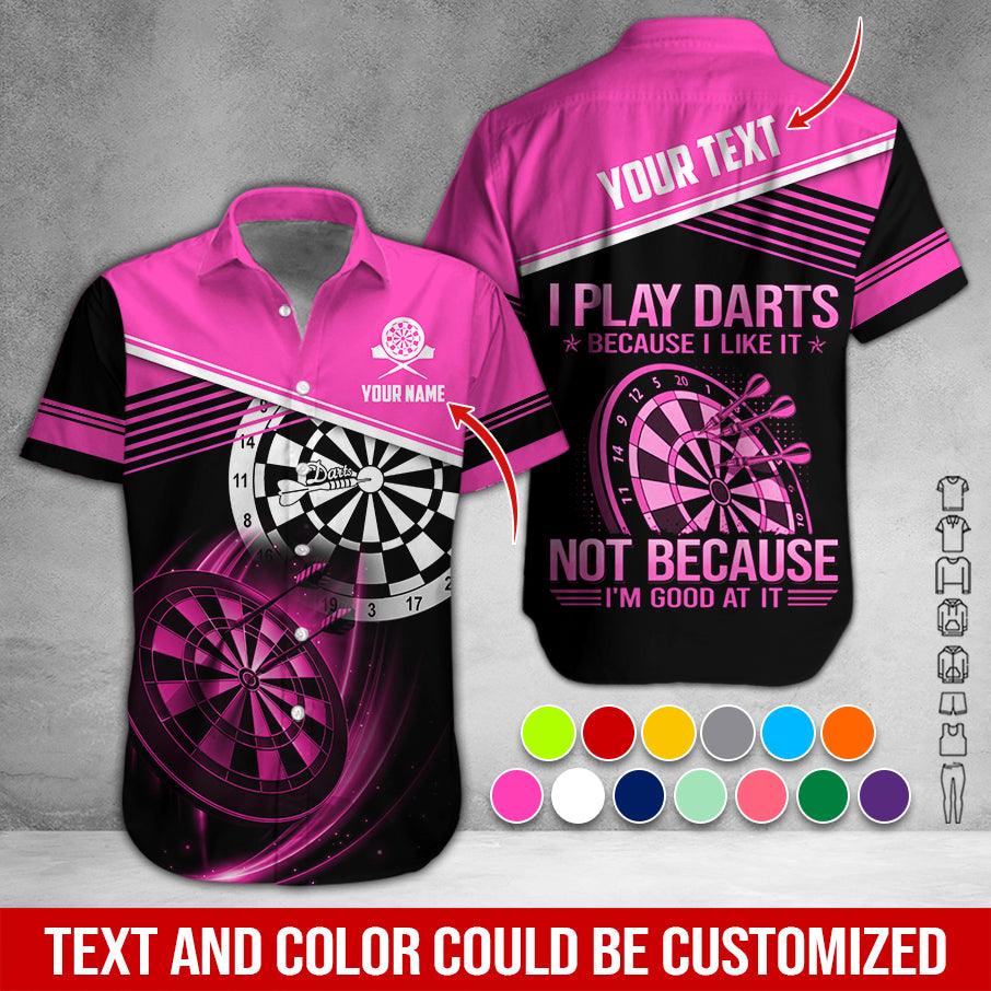 Customized Name & Text Darts Hawaiian Shirt, I Play Darts Personalized Darts Hawaiian Shirts - Gift For Darts Lovers, Darts Players Uniforms - Image 7