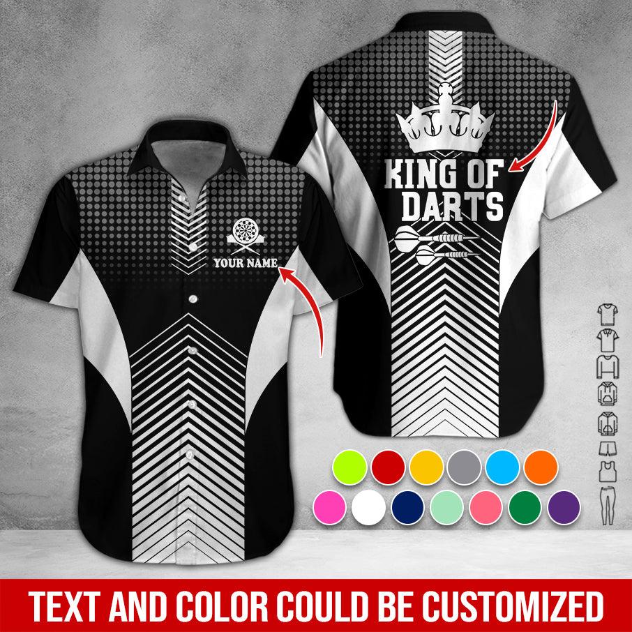 Customized Name & Text Darts Hawaiian Shirt, King Of Darts Personalized Darts Hawaiian Shirts - Gift For Darts Lovers, Darts Players Uniforms - Image 11