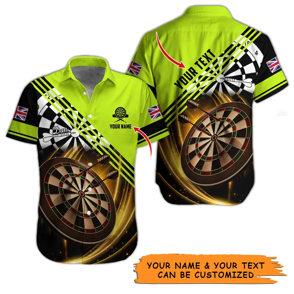 Customized Name & Text Darts Hawaiian Shirt, Personalized Dart Hawaiian Shirts For Summer - Gift For Darts Lovers, Darts Players Uniforms - Image 12