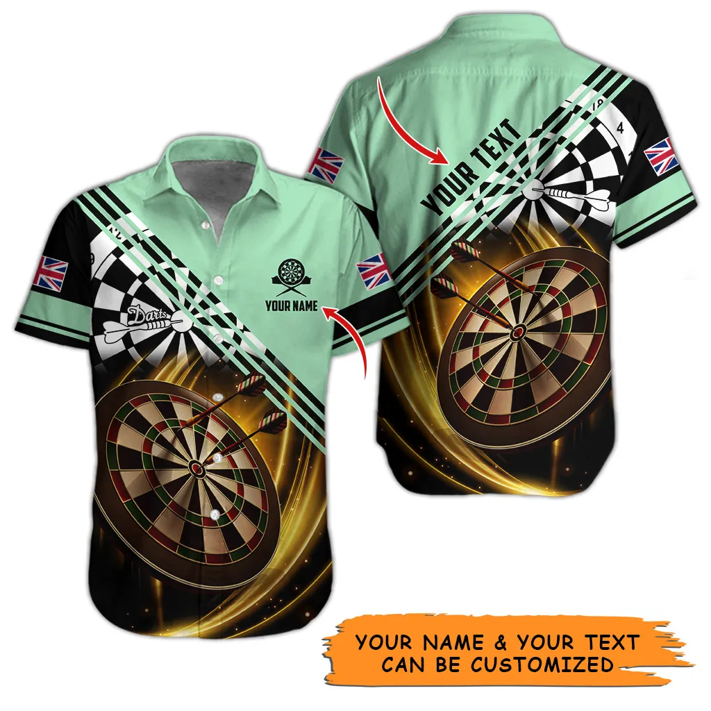 Customized Name & Text Darts Hawaiian Shirt, Personalized Dart Hawaiian Shirts For Summer - Gift For Darts Lovers, Darts Players Uniforms - Image 8
