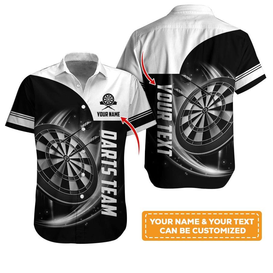 Customized Name & Text Darts Hawaiian Shirt, Personalized Darts Team Hawaiian Shirts For Summer - Gift For Darts Lovers, Darts Players Uniforms - Image 8