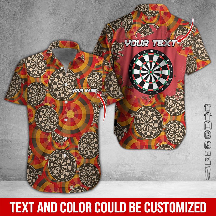 Customized Name & Text Darts Hawaiian Shirt, Personalized Darts Team Is My Love Hawaiian Shirts - Gift For Darts Lovers, Darts Players Uniforms