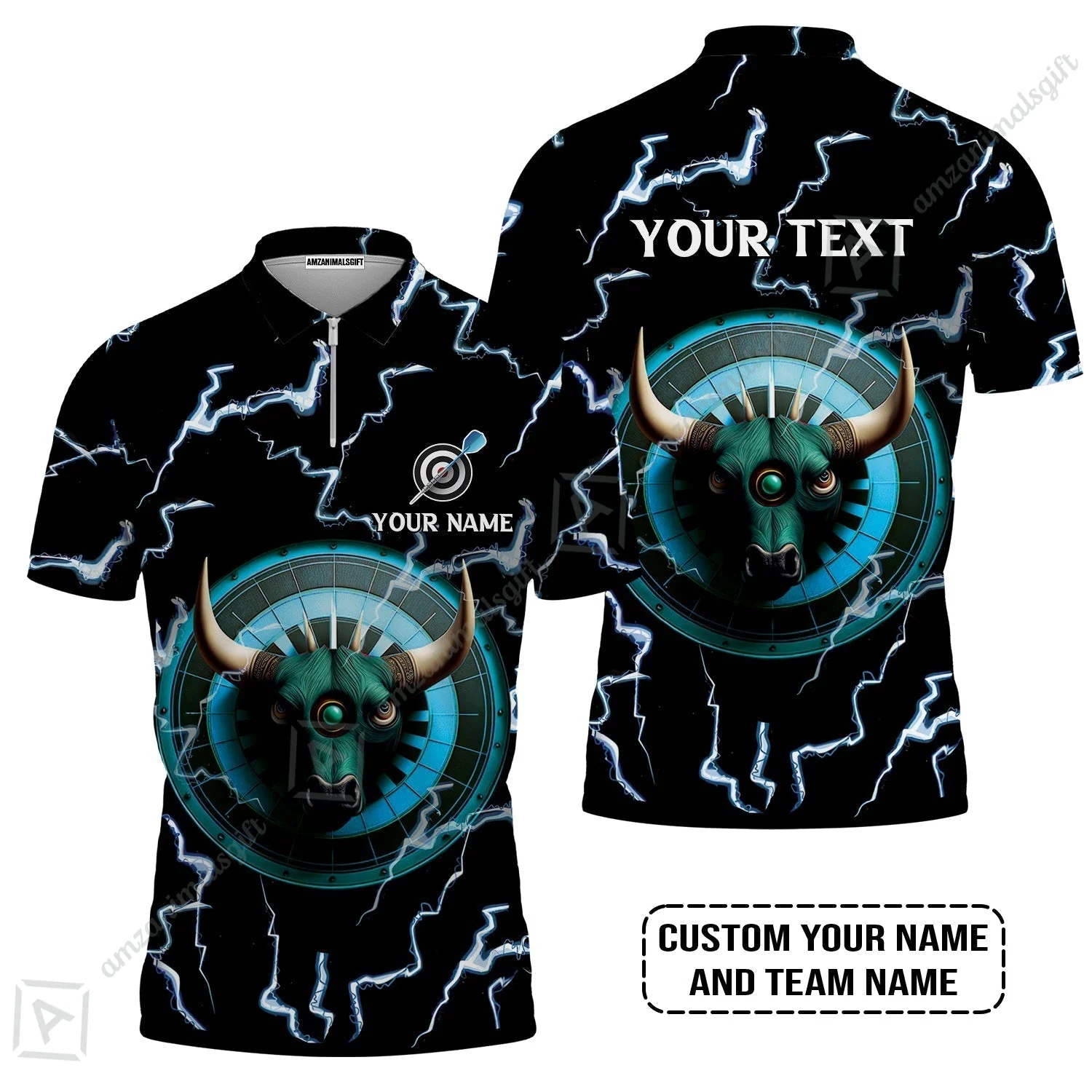 Customized Name & Text Darts Hawaiian Shirt, Personalized Name Bullseye Dartboard Hawaiian Shirt - Image 4