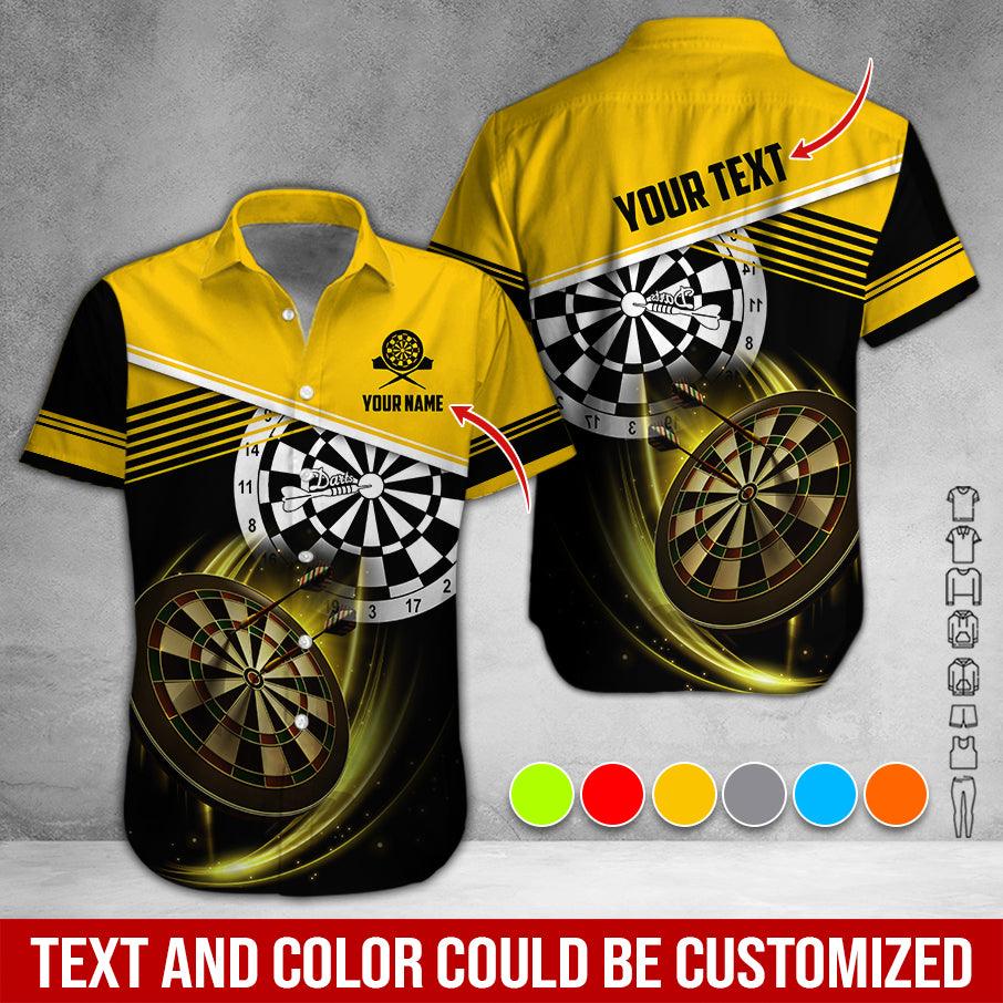 Customized Name & Text Darts Hawaiian Shirts, Personalized Name Darts Uniforms Aloha Shirt For Men & Women - Gift For Darts Lovers, Darts Players - Image 4
