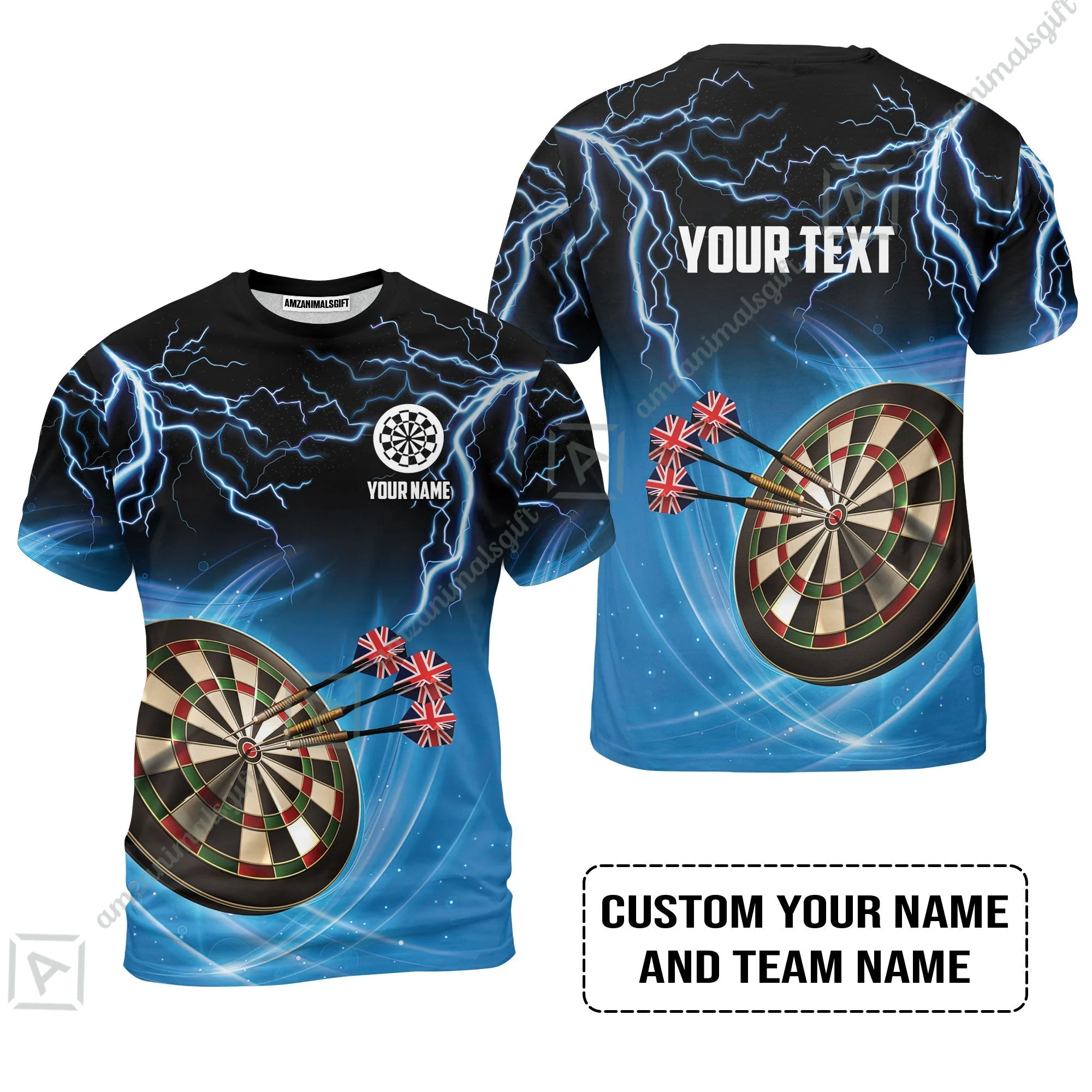 Customized Name & Text Darts Hoodie, Kingdom of England Darts Personalized Darts Hoodie - Image 8