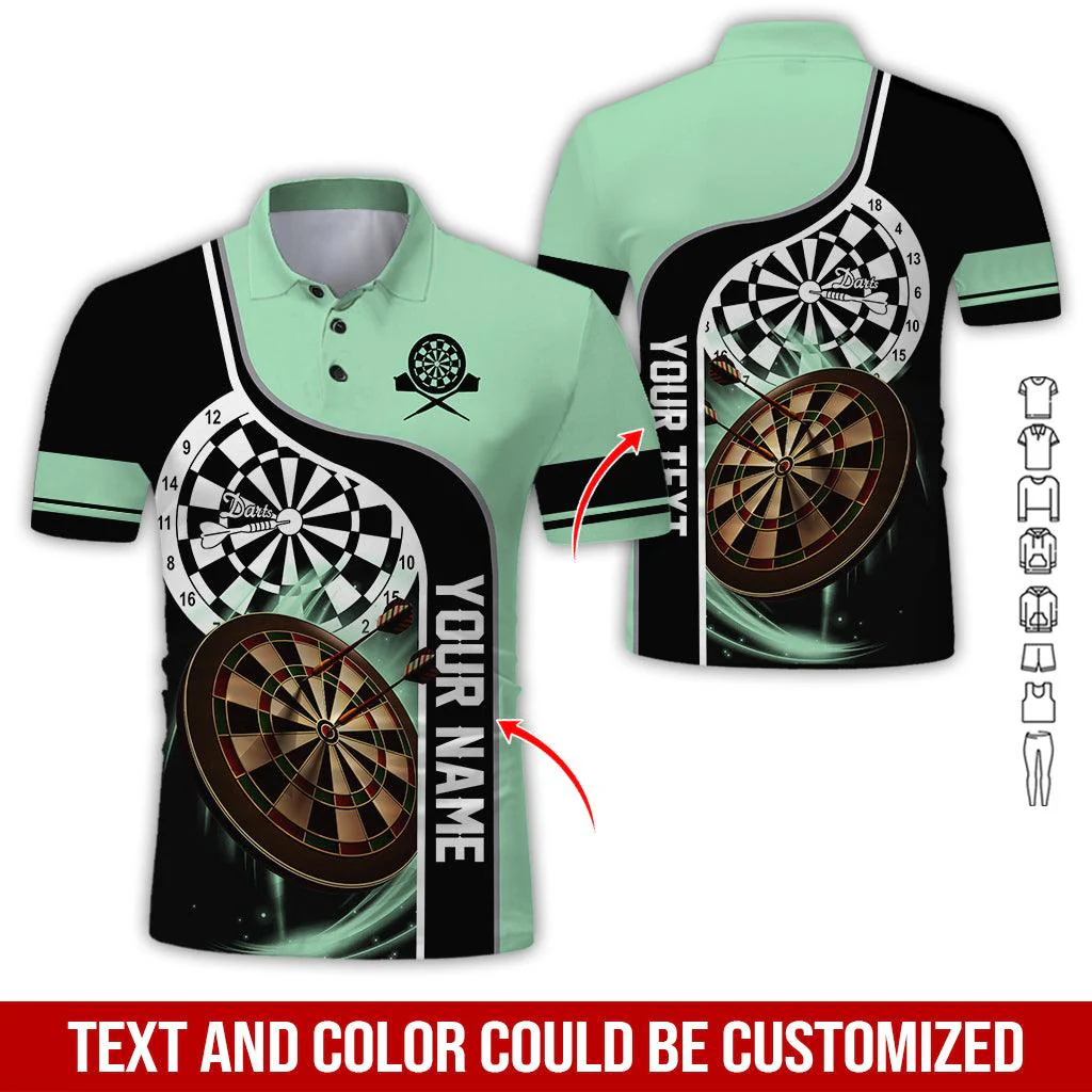 Customized Name & Text Darts Polo Shirt, Darts Personalized Name Polo Shirt For Men - Perfect Gift For Darts Lovers, Darts Players, Darts Team - Image 10