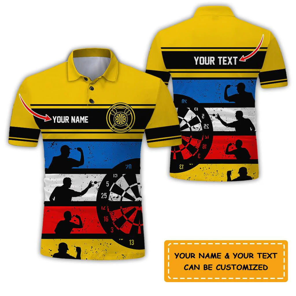 Customized Name & Text Darts Polo Shirt, I Play Darts Personalized Darts Uniforms Polo Shirt For Men - Perfect Gift For Darts Lovers, Darts Team Players - Image 6
