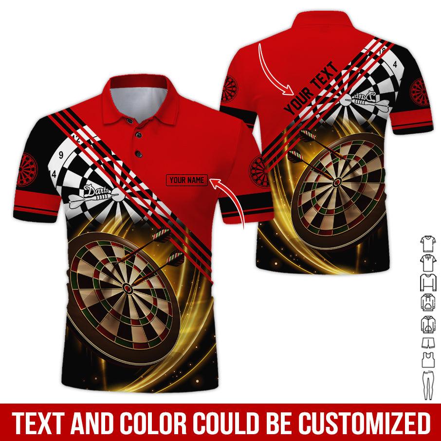 Customized Name & Text Darts Polo Shirt, Personalized Darts Is My Life Polo Shirt For Men - Perfect Gift For Darts Lovers, Darts Players, Darts Team - Image 2