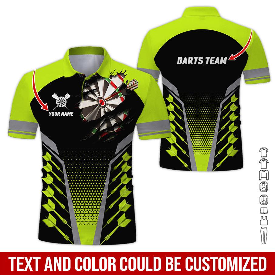 Customized Name & Text Darts Polo Shirt, Personalized Darts Team Polo Shirt For Men - Perfect Gift For Darts Lovers, Darts Players - Image 4