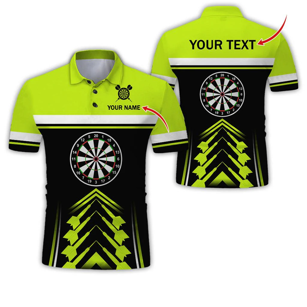 Customized Name & Text Darts Polo Shirt, Personalized Darts Uniforms Polo Shirt For Men - Perfect Gift For Darts Lovers, Darts Players - Image 7