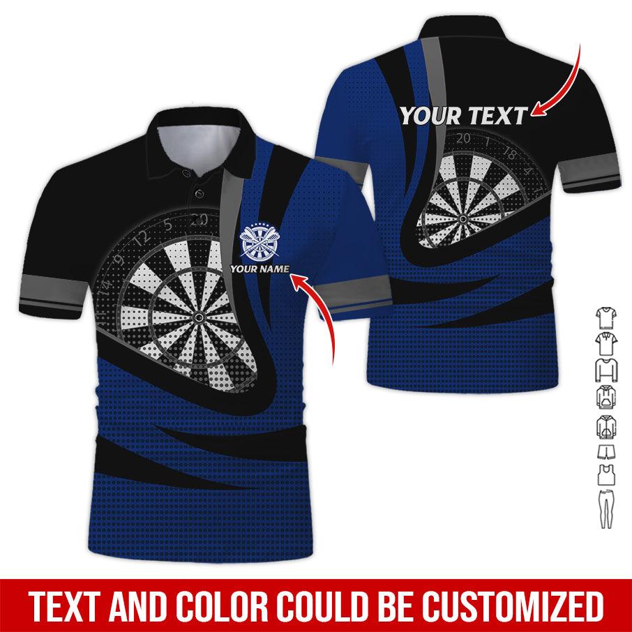 Customized Name & Text Darts Polo Shirt, Personalized Name Dartboard Polo Shirt For Men - Perfect Gift For Darts Lovers, Darts Team Players - Image 9
