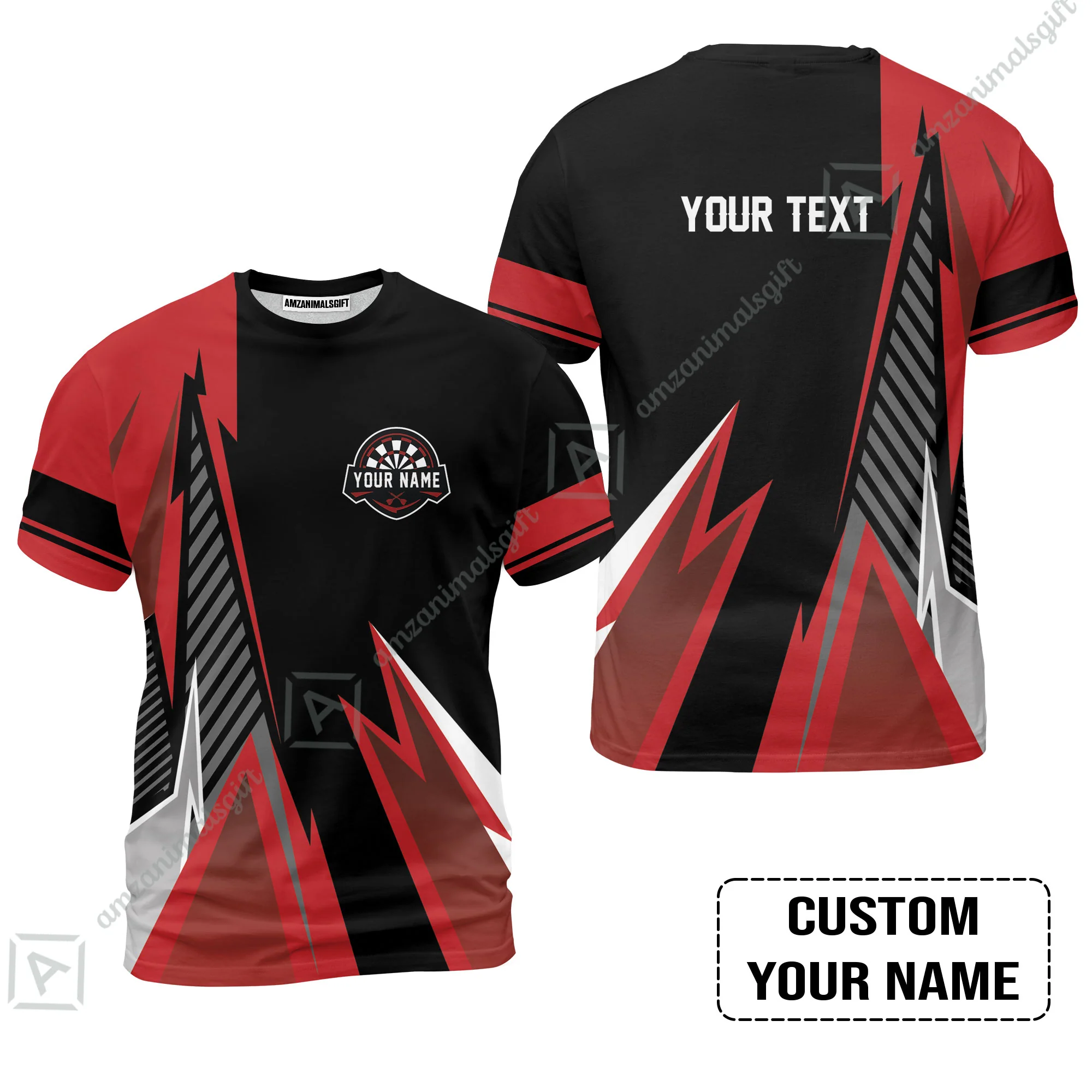 Customized Name & Text Darts Polo Shirt, Personalized Name Darts Polo Shirt - Image 9